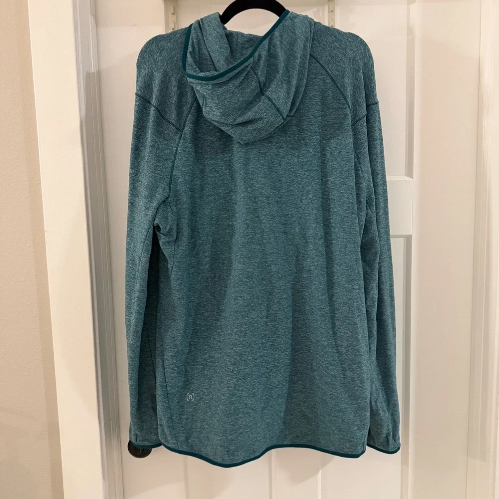 Lululemon Surge Warm Full Zip Hoodie Men's Size XL Heathered Laguna Blue M4668S‎